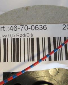 Cable Livy 0.5 Red/Blue